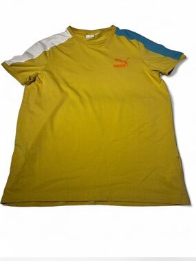 PUMA SHORT SLEEVE SHIRT LARGE MENS